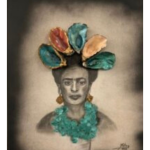 QUADROS - Frida Kahlo Retrato Artesanal