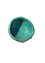 DECORAÇÃO – Vaso verde em cimento artesanal e resina