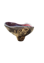 DECORAÇÃO – Vaso vermelho em cimento artesanal e resina - Image 3