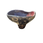 DECORAÇÃO – Vaso vermelho em cimento artesanal e resina