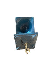 DECORAÇAO — Caixa de joias azul em cimento artesanal - Image 3